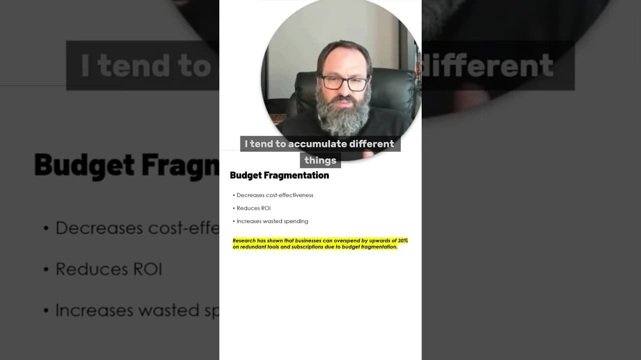 Stop the budget fragmentation!