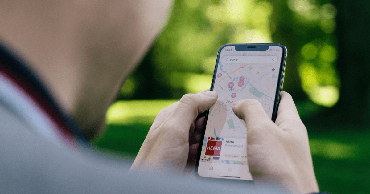 Local Google Maps rank grid showing search visibility across a service area